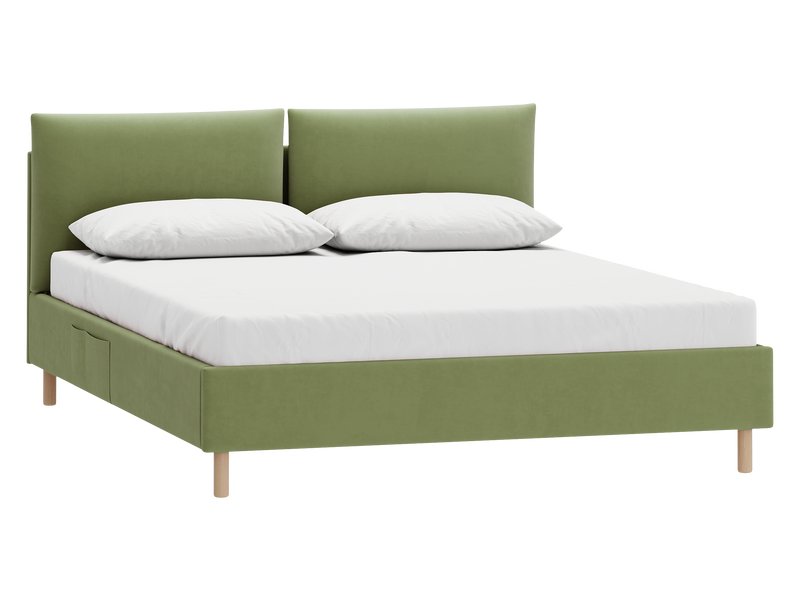 Кровать Коверти 140 Velvet Olive