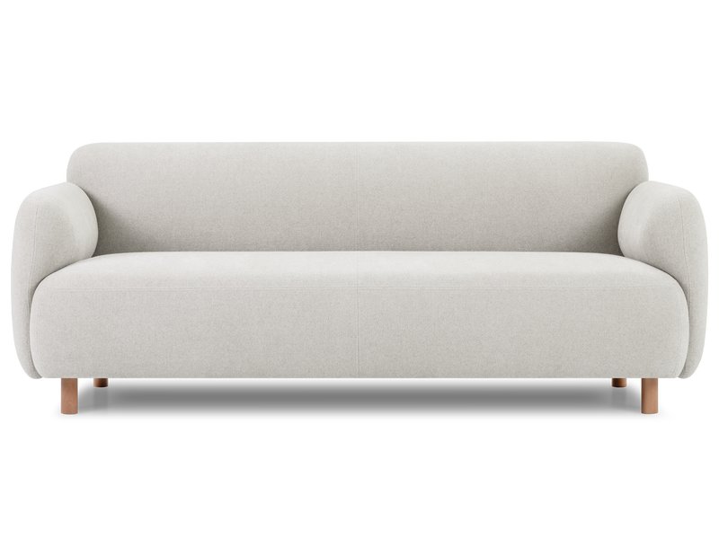 Диван прямой Пайпел-3 Bucle White